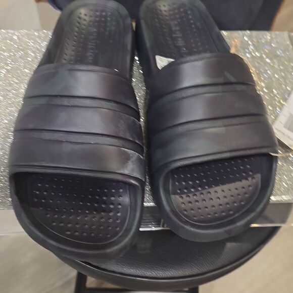 Adidas Flow Slide Sandals- Carbon/Aurora Black main image 4